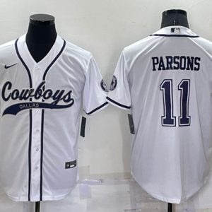 Dallas Cowboys Customized White Cool Base Stitched Baseball Jersey