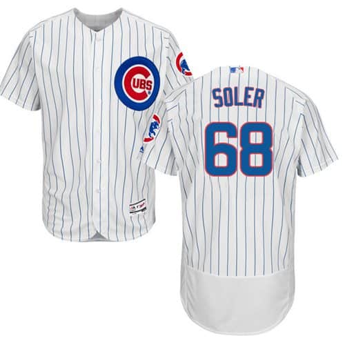 Cubs #68 Jorge Soler White Flexbase Authentic Collection Stitched Jersey