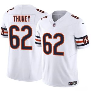 Chicago Bears #62 Joe Thuney White 2025 F.U.S.E. Vapor Stitched Jersey