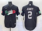 Las Vegas Raiders #2 Ashton Jeanty Black Mexico Cool Base Stitched Jersey