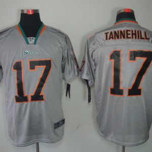 Miami Dolphins #17 Ryan Tannehill Gray Limited Stitched Jersey