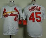 Cardinals #45 Bob Gibson White Cool Base Stitched Jersey
