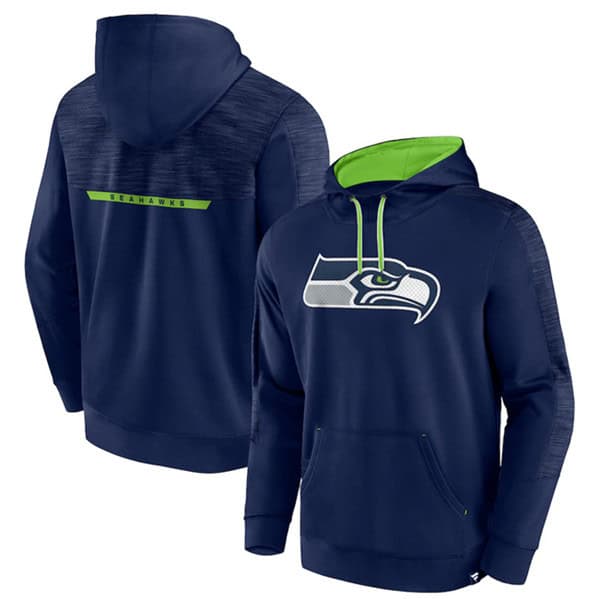 Seattle Seahawks Navy Defender Evo Pullover Hoodie