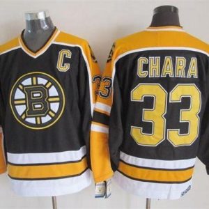 Bruins #33 Zdeno Chara Black CCM Throwback New Stitched Jersey