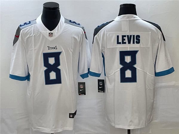 Tennessee Titans #8 Will Levis White Vapor Untouchable Stitched Jersey