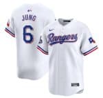 Texas Rangers #6 Josh Jung White 2023 World Series Champions Stitched Jersey