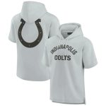 Indianapolis Colts Gray Super Soft Fleece Short Sleeve Hoodie