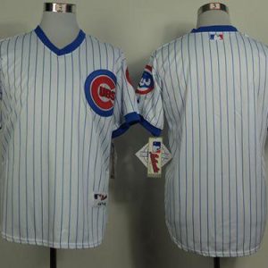 Cubs Blank White 1988 Turn Back The Clock Stitched Jersey