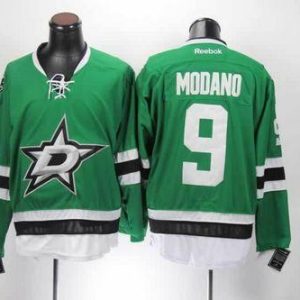 Stars #9 Mike Modano Green Home Stitched Jersey