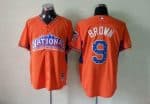Phillies #9 Domonic Brown Orange All-Star 2013 National League Stitched Jersey