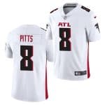 Atlanta Falcons #8 Kyle Pitts 2021 Draft White Vapor Untouchable Limited Stitched Jersey