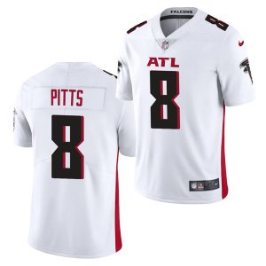 Atlanta Falcons #8 Kyle Pitts 2021 Draft White Vapor Untouchable Limited Stitched Jersey