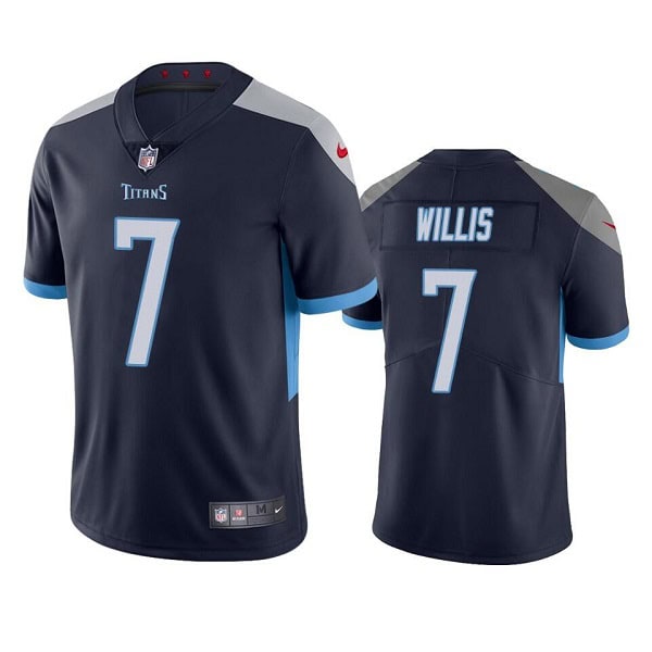 Tennessee Titans #7 Malik Willis Navy Vapor Untouchable Stitched Jersey