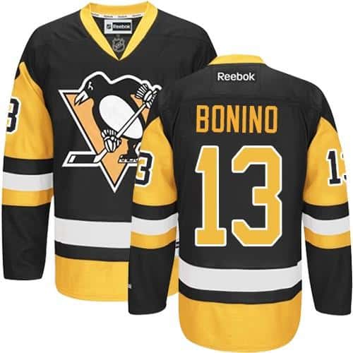 Penguins #13 Nick Bonino Black Alternate Stitched Jersey