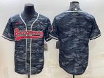 Tampa Bay Buccaneers Blank Gray Camo With Patch Cool Base Stitched Jersey