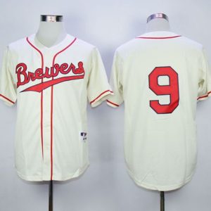 Brewers #9 Jean Segura Cream 1948 Turn Back The Clock Stitched Jersey