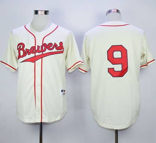 Brewers #9 Jean Segura Cream 1948 Turn Back The Clock Stitched Jersey