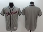 Tigers Blank Grey Flexbase Authentic Collection Stitched Jersey