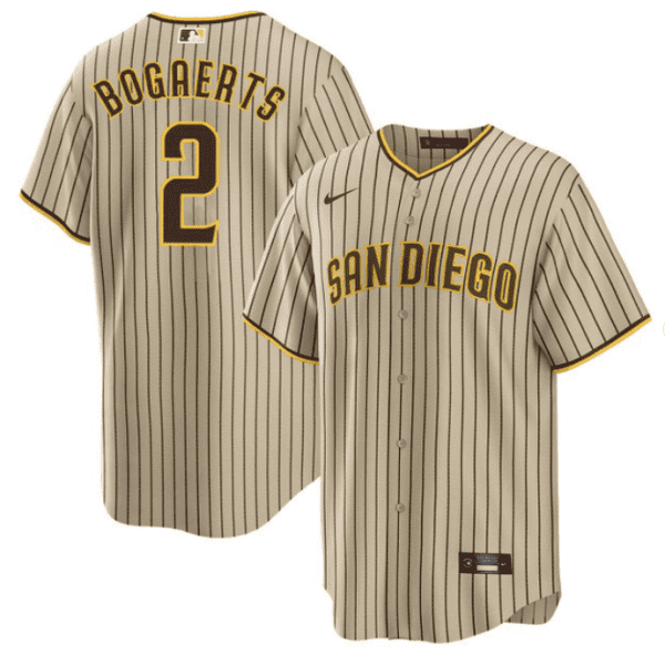 San Diego Padres #2 Xander Bogaerts Tan Cool Base Stitched Jersey