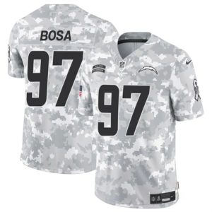 Los Angeles Chargers #97 Joey Bosa Arctic Camo 2024 F.U.S.E. Salute To Service Limited Stitched Jersey