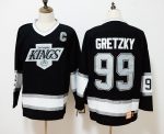 Los Angeles Kings #99 Wayne Gretzky Black Throwback CCM Stitched Jersey