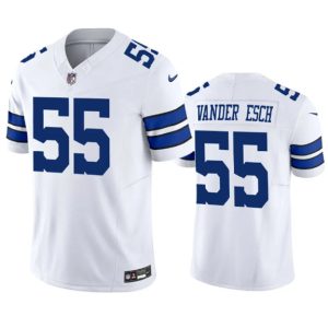 Dallas Cowboys #55 Leighton Vander Esch White 2023 F.U.S.E. Vapor Limited Stitched Jersey