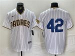 San Diego Padres #42 Jackie Robinson White Cool Base Stitched Jersey