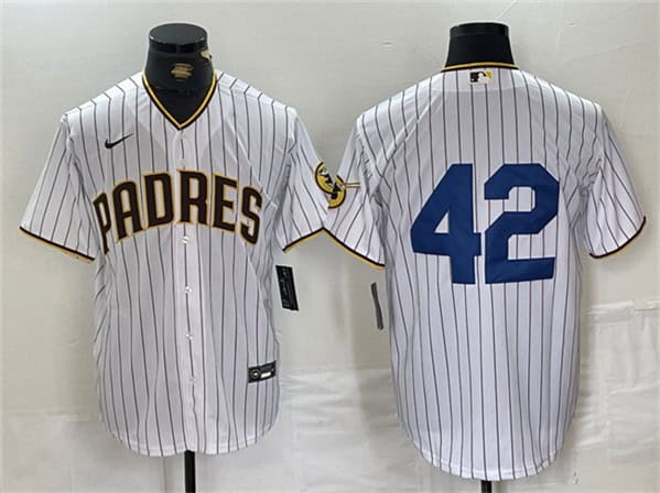 San Diego Padres #42 Jackie Robinson White Cool Base Stitched Jersey