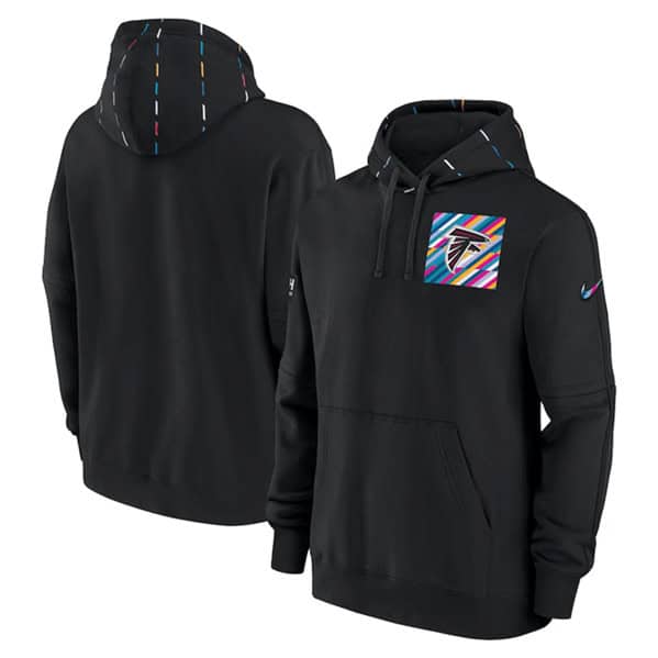Atlanta Falcons Black 2023 Crucial Catch Club Pullover Hoodie