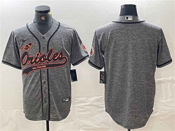 Baltimore Orioles Blank Gray Cool Base Stitched Jersey