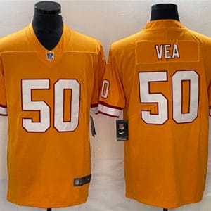 Tampa Bay Buccaneers #50 Vita Vea Orange Vapor Untouchable Limited Stitched Jersey