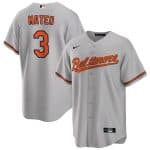 Baltimore Orioles #3 Jorge Mateo Gray Cool Base Stitched Jersey
