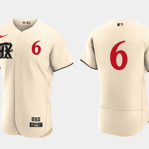 Texas Rangers #6 Josh Jung Cream 2023 City Connect Flex Base Stitched Jersey