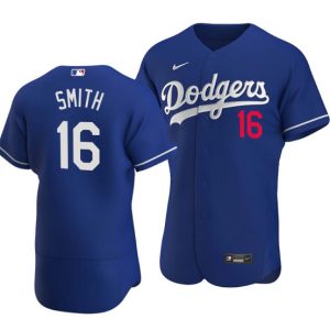 Los Angeles Dodgers #16 Will Smith Blue Flex Base Stitched Jersey