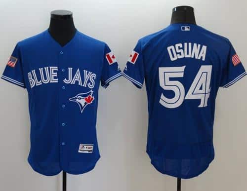 Blue Jays #54 Roberto Osuna Blue Fashion Stars Stripes Flexbase Authentic Stitched Jersey