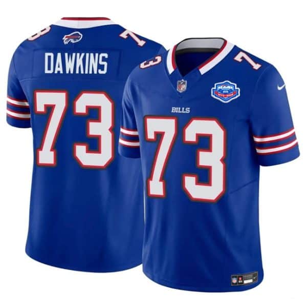 Buffalo Bills #73 Dion Dawkins Blue 2025 F.U.S.E. With Farewell Patch Vapor Untouchable Limited Stitched Jersey