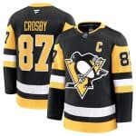 Pittsburgh Penguins #87 Sidney Crosby Black 2024-25 Home Stitched Jersey