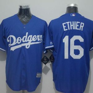 Dodgers #16 Andre Ethier Blue New Cool Base Stitched Jersey