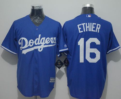 Dodgers #16 Andre Ethier Blue New Cool Base Stitched Jersey
