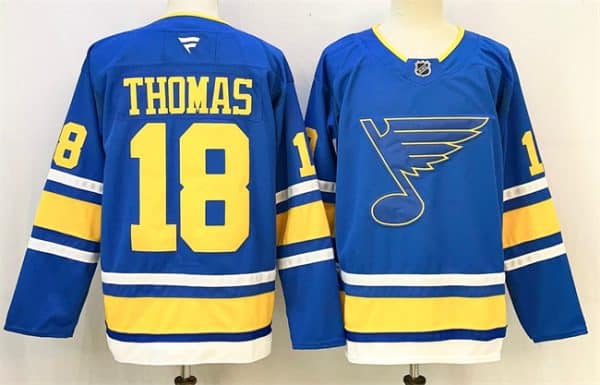 St. Louis Blues #18 Robert Thomas Blue 2025 Stitched Jersey