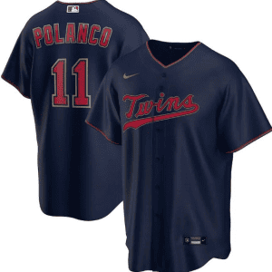 Minnesota Twins Navy #11 Jorge Polanco Cool Base Stitched Jersey