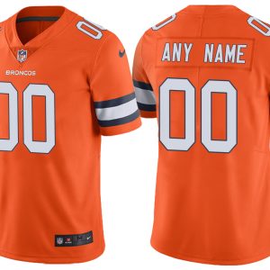 Denver Broncos Customized Orange Team Color Vapor Untouchable Limited Stitched NFL Jersey