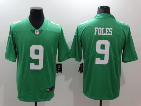 Philadelphia Eagles #9 Nick Foles Green Throwback Vapor Untouchable Limited Stitched Jersey