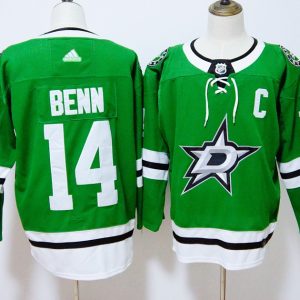 Dallas Stars #14 Jamie Benn Green Stitched Adidas Jersey