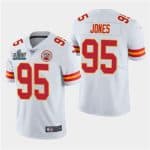 Chiefs #95 Chris Jones White Super Bowl LIV Vapor Untouchable Limited Stitched Jersey