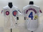 Chicago Cubs #4 Pete Crow-Armstrong White 2025 Tokyo Series Limited Stitched Jersey