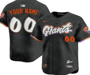 San Francisco Giants Customized Black 2025 City Connect Stitched Jersey