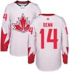 Team CA. #14 Jamie Benn White 2016 World Cup Stitched Jersey
