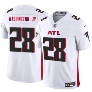 Atlanta Falcons #28 Carlos Washington Jr White 2024 F.U.S.E Vapor Untouchable Limited Stitched Jersey