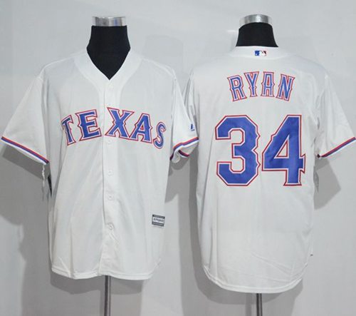 Rangers #34 Nolan Ryan White New Cool Base Stitched Jersey
